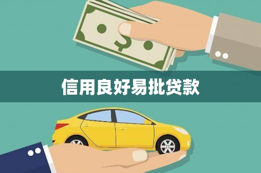 南州信用良好易批贷款