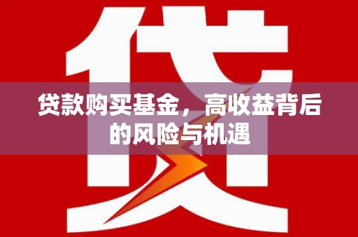 南州贷款购买基金，高收益背后的风险与机遇
