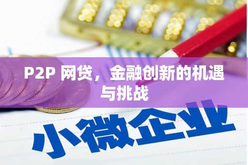 南州P2P 网贷，金融创新的机遇与挑战