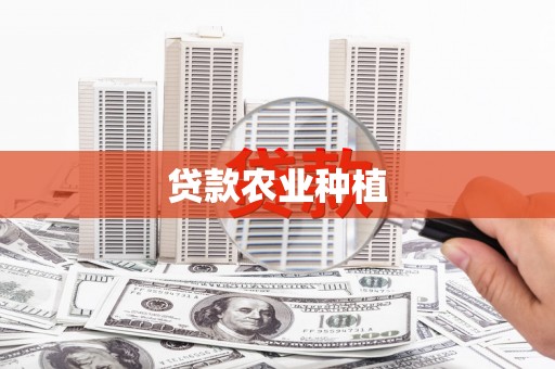南州贷款农业种植