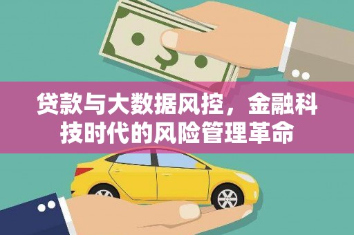 南州贷款与大数据风控，金融科技时代的风险管理革命