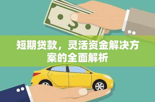 南州短期贷款，灵活资金解决方案的全面解析