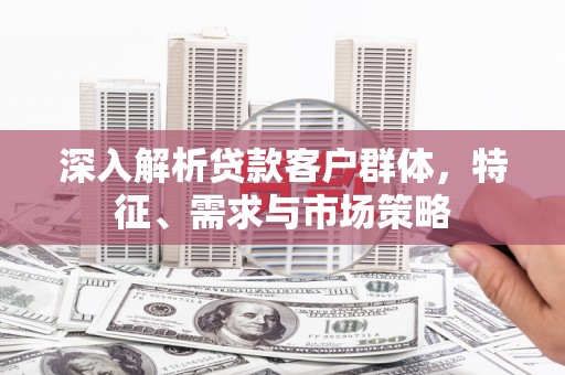 南州深入解析贷款客户群体，特征、需求与市场策略