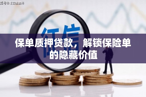南州保单质押贷款，解锁保险单的隐藏价值