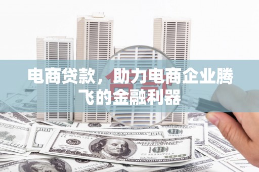 南州电商贷款，助力电商企业腾飞的金融利器
