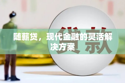 南州随薪贷，现代金融的灵活解决方案