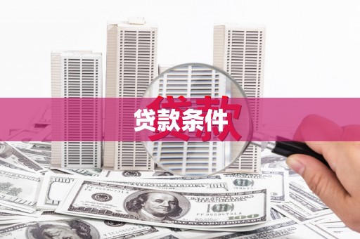 南州贷款条件