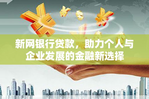 南州新网银行贷款，助力个人与企业发展的金融新选择