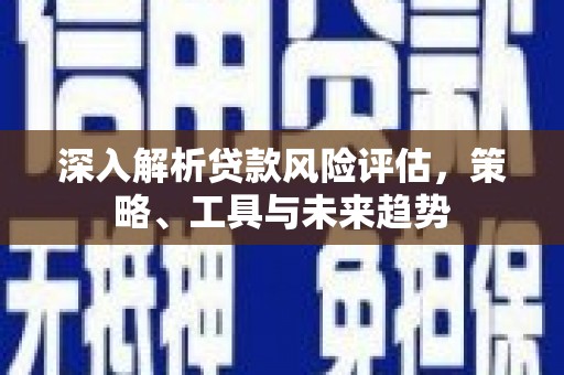 南州深入解析贷款风险评估，策略、工具与未来趋势
