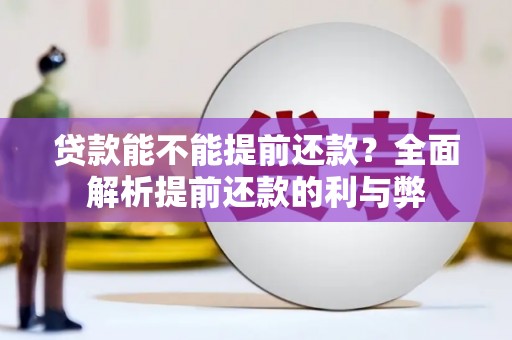 南州贷款能不能提前还款？全面解析提前还款的利与弊