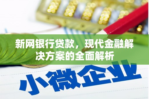 南州新网银行贷款，现代金融解决方案的全面解析
