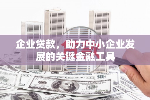 南州企业贷款，助力中小企业发展的关键金融工具