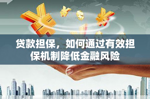 南州贷款担保，如何通过有效担保机制降低金融风险