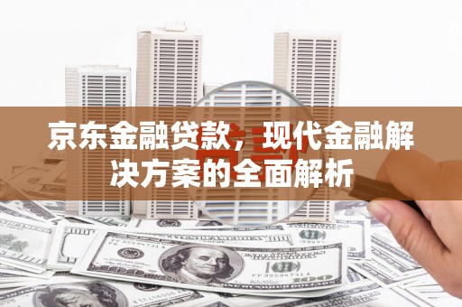 南州京东金融贷款，现代金融解决方案的全面解析
