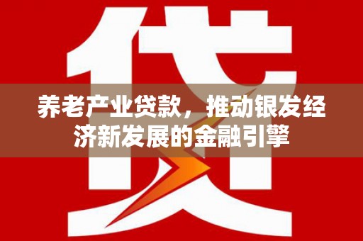 南州养老产业贷款，推动银发经济新发展的金融引擎