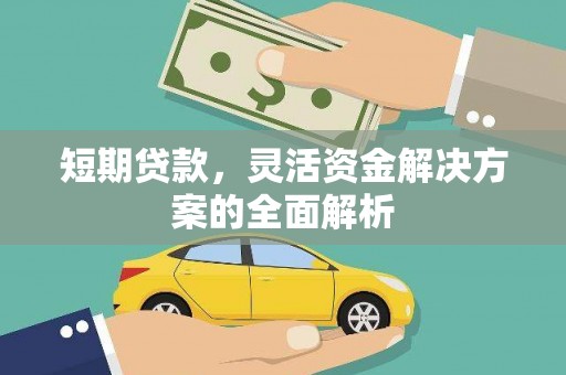 南州短期贷款，灵活资金解决方案的全面解析
