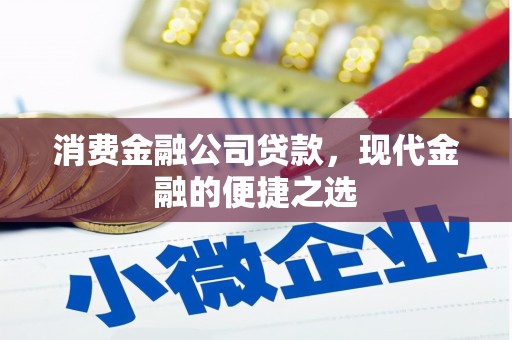 南州消费金融公司贷款，现代金融的便捷之选