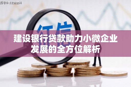 南州建设银行贷款助力小微企业发展的全方位解析