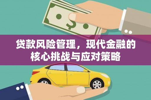 南州贷款风险管理，现代金融的核心挑战与应对策略