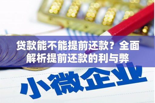 南州贷款能不能提前还款？全面解析提前还款的利与弊