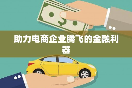 南州助力电商企业腾飞的金融利器