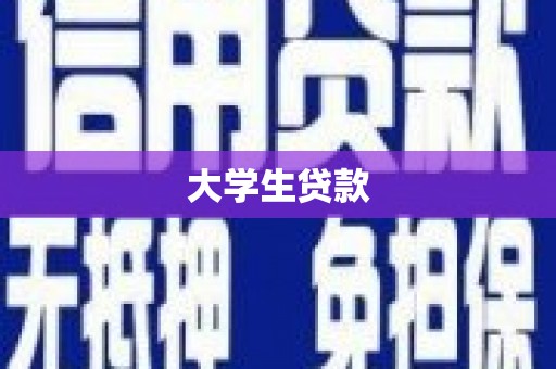南州大学生贷款