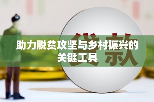 南州助力脱贫攻坚与乡村振兴的关键工具